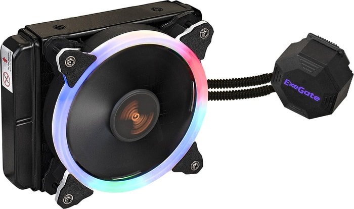 Кулер для процессора ExeGate BlackWater-120.PWM.RGB EX286165RUS