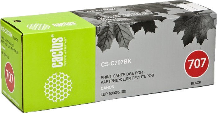 Картридж CACTUS CS-C707BK (аналог Canon Cartridge 707 Black)