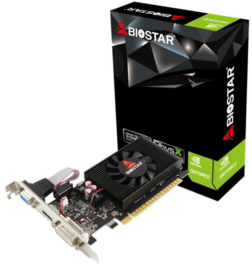 Видеокарта BIOSTAR GeForce GT 710 2GB DDR3 VN7103THX6 Видеокарта BIOSTAR GeForce GT 710 2GB DDR3 VN7103THX6