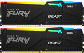 Оперативная память Kingston FURY Beast RGB 2x16ГБ DDR5 6400 МГц KF564C32BBEAK2-32