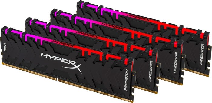 Оперативная память HyperX Predator RGB 4x16GB DDR4 PC4-24000 HX430C15PB3AK4/64
