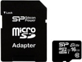 Карта памяти Silicon-Power microSDHC Elite UHS-1 (Class 10) 16 GB (SP016GBSTHBU1V10-SP)