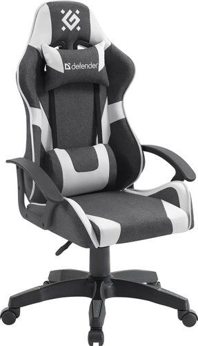 Игровое (геймерское) кресло Defender Ibis 64043 (серый/белый)