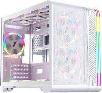 Корпус 1stPlayer VT6 (с тремя вентиляторами FS7, белый)