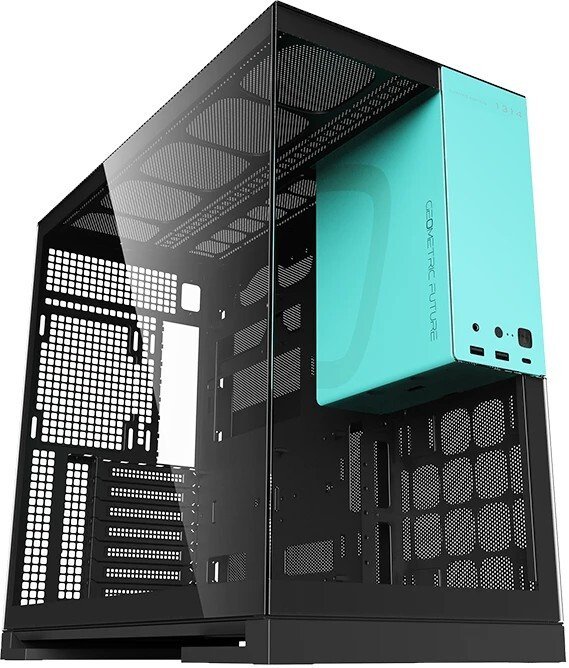 Корпус Geometric Future Model 5 (черный/бирюзовый)