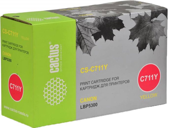 Картридж CACTUS CS-C711Y (аналог Canon Cartridge 711 Yellow)