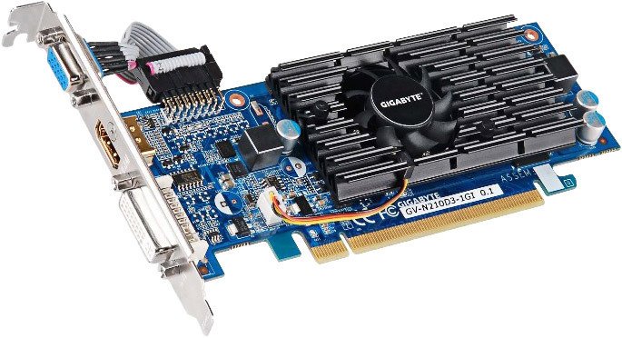 Видеокарта Gigabyte GeForce 210 1024MB DDR3 (GV-N210D3-1GI) Видеокарта Gigabyte GeForce 210 1024MB DDR3 (GV-N210D3-1GI)