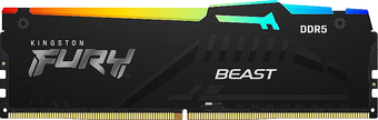 Оперативная память Kingston FURY Beast RGB 16ГБ DDR5 5600 МГц KF556C40BBA-16