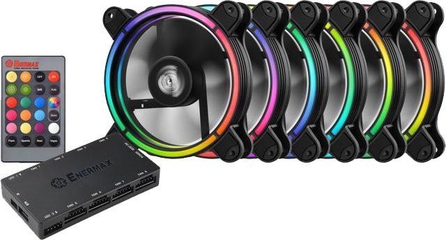 Вентилятор для корпуса Enermax T.B. RGB UCTBRGB12-BP6