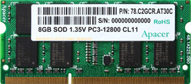 Оперативная память Apacer 4GB DDR3 SO-DIMM PC3-12800 (AS04GFA60CATBGC)