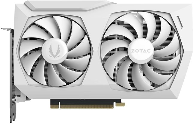 Видеокарта ZOTAC GeForce RTX 3060 Ti AMP White LHR 8GB GDDR6 ZT-A30610F-10PLHR