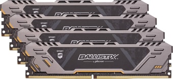 Оперативная память Crucial Ballistix Sport AT 4x16GB DDR4 PC4-25600 BLS4K16G4D32AEST