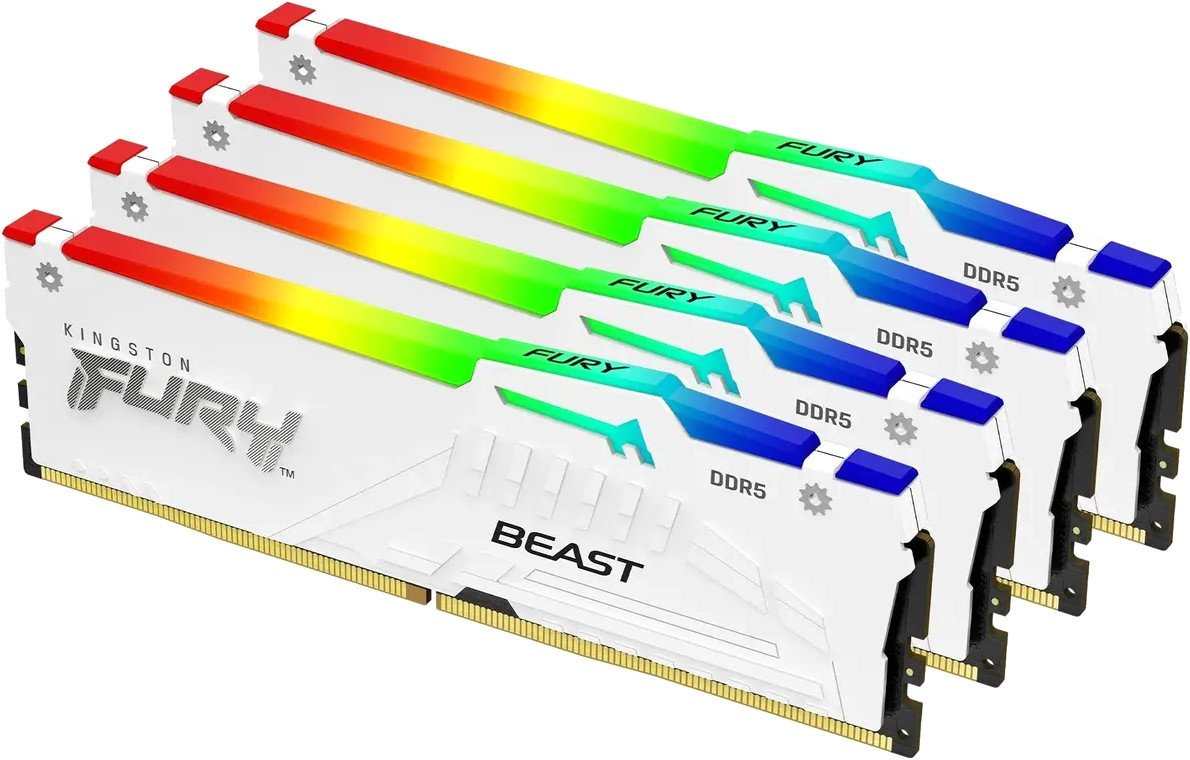 Оперативная память Kingston FURY Beast RGB 4x16ГБ DDR5 5200 МГц KF552C40BWAK4-64