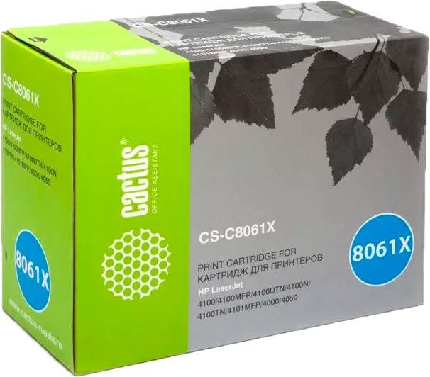 Картридж CACTUS CS-C8061XR (аналог HP C8061X)