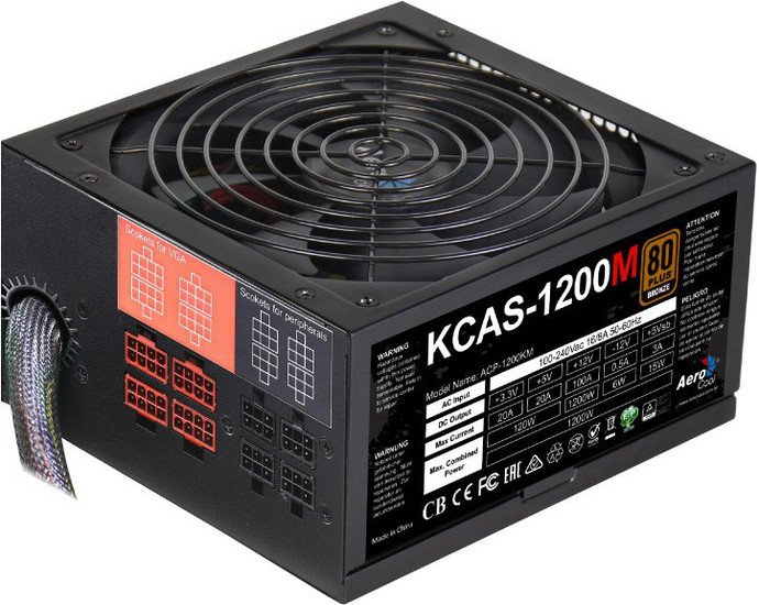 Блок питания AeroCool KCAS-1200M