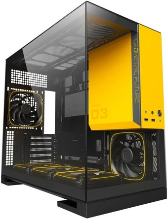 Корпус Geometric Future Model 3 5FAN (черный/желтый)