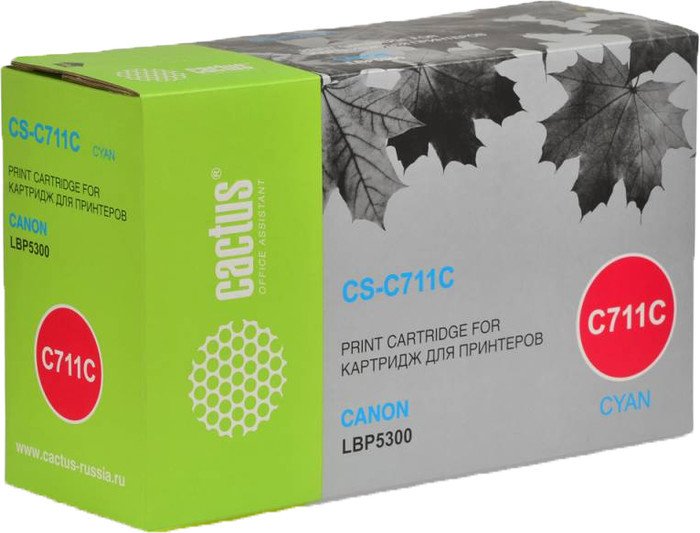 Картридж CACTUS CS-C711C (аналог Canon Cartridge 711 Cyan)