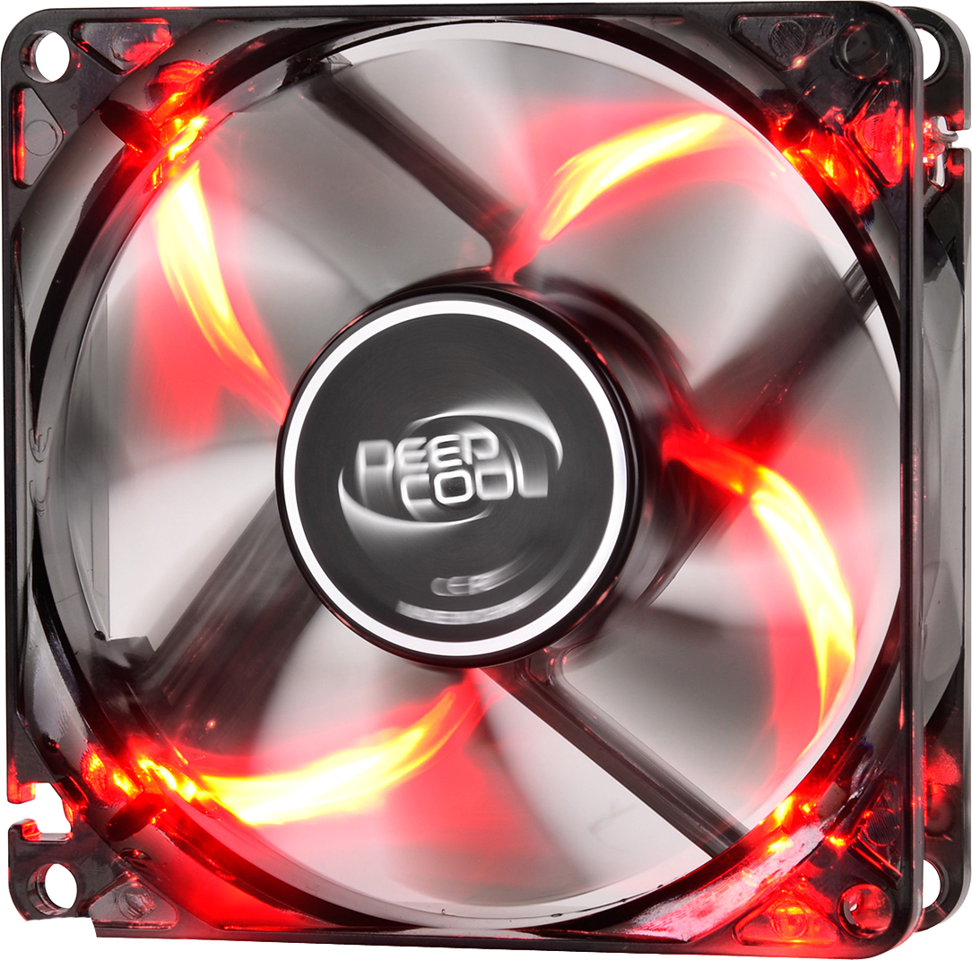 Кулер для корпуса DeepCool Wind Blade 80 [DP-FLED-WB80-RD]