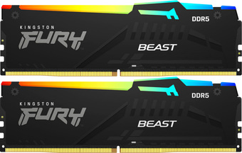 Оперативная память Kingston FURY Beast RGB 2x16ГБ DDR5 6800МГц KF568C34BBAK2-32