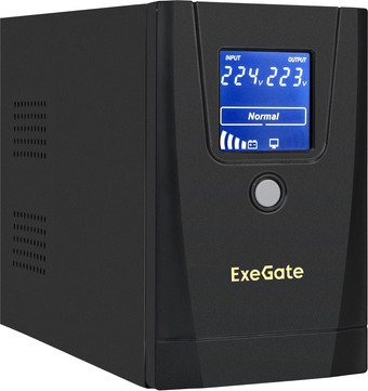 Источник бесперебойного питания ExeGate SpecialPro Smart LLB-1000.LCD.AVR.1SH.2C13.RJ.USB EX292788RUS