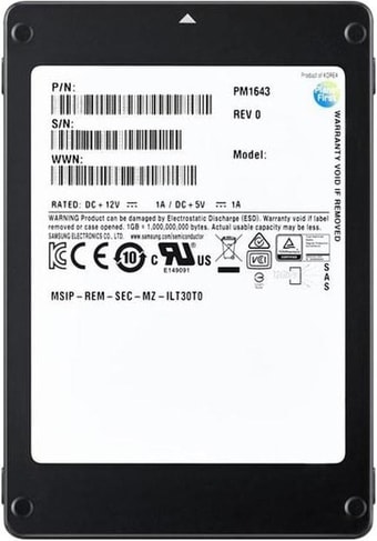 SSD Samsung PM1643a 3.84TB MZILT3T8HBLS