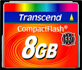 Карта памяти Transcend 133x CompactFlash 8 Гб (TS8GCF133)