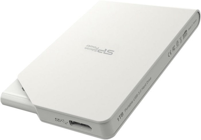 Внешний жесткий диск Silicon-Power Stream S03 1TB White (SP010TBPHDS03S3W)