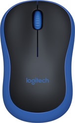 Мышь Logitech M185 (черный/синий)