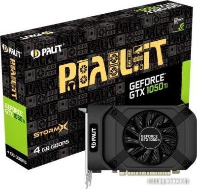 Видеокарта Palit GeForce GTX 1050 Ti StormX 4GB GDDR5 NE5105T018G1-1076F фото 2